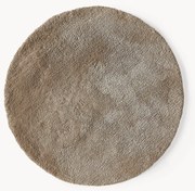 Okrúhly huňatý koberec's vysokým vlasom Leighton