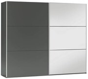 Skriňa Vigo 225 grafit/zrkadlo