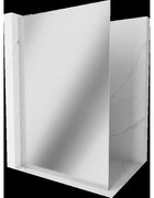 Mexen Kioto L sprchová stena Walk-in 70 x 200 cm, zrkadlo, chróm - 800-070-103-01-50