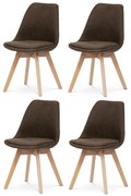 Sada jedálenských stoličiek CT-751 BR2, 4 ks