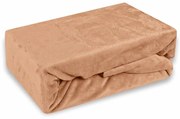 Plachta posteľná z mikroplyšu hnedá EMI, Plachta 180x200