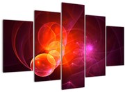 Moderný obraz ružovej abstrakcie (150x105 cm)