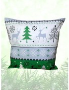 INTERMEDIC SK Vianočná obliečka na vankúš Christmas Time - zelená 40x40 cm