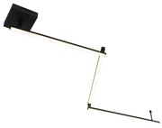 Stropné svietidlo čierne 150,8 cm vrátane LED 3-stupňové stmievateľné nastaviteľné - Annuschka