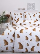 Francúzske bavlnené obliečky Renforcé – Medvede