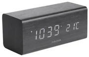 Karlsson 5652BK Dizajnové LED stolné hodiny s budíkom, 16 x 7 cm