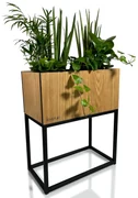 Dekorstudio Moderný kvetináč LOFT FIORINO dub 42x22x50cm