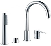 Mexen ALMA vaňová 4-otvorová batéria, chrómová, 75032-00