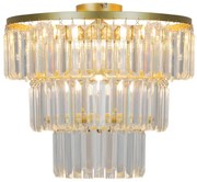 Zuma Line P17127-4-GD - Prisadený luster TIFANNY 4xE14/40W/230V zlatá