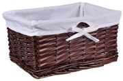 Prútený košík 30 x 20 x 15 cm - hnedý