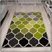 Dekorstudio Moderný koberec SUMATRA - Zelený marocký vzor Rozmer koberca: 60x100cm