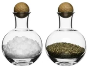 Soľnička a korenička Sagaform Oval Oak, 200 ml