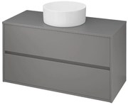 Cersanit Crea, závesná skrinka pod umývadlo 100cm, šedá, S924-020