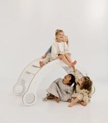 Montessori drevená hojdačka maxi biela Biela