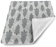 Sablio Deka pre bábätko Sivé stromčeky - 80x100 cm