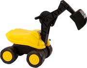 LEAN CARS Veľké rýpadlo Žltá lyžica pohybujúce sa 360* Stavebný jazdec
