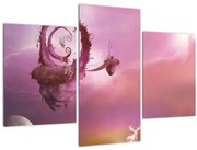 Obraz - Víla na plávajúcom ostrove (90x60 cm)