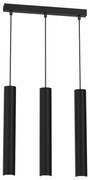 Závesné svietidlo Hudson, 3x čierne kovové tienidlo, b