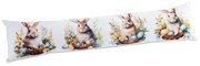 Vankúš proti prievanu ZAJAČIKOVIA V KOŠÍČKU 20 x 90 cm