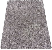 DY Sivo-béžový protišmykový shaggy koberec Camel Rozmer: 120x170 cm
