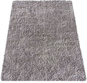 DY Sivo-béžový protišmykový shaggy koberec Camel Rozmer: 60x100 cm
