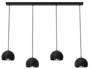 Luster na lanku COOL 4xE27/60W/230V čierna