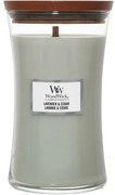 WoodWick Vonná sviečka váza veľká Lavender & Cedar, 609 g