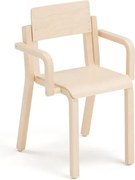 Detská stolička DANTE, s podrúčkami, výška 380 mm, breza