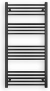 Erga Puerto, vykurovacie teleso 1200x600 mm, 562W, čierna matná, ERG-LAV-GRZE-BK-60120