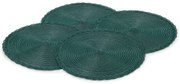 Okrúhle prestierania, 4 ks, zelené