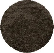 DOPREDAJ: 120x120 (průměr) kruh cm Kusový koberec Fluffy Shaggy 3500 brown kruh, 120x120 (priemer) kruh, hnedá, obývacia izba, Ayyildiz