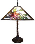 Luxus Tiffany lampa vitráž ALYA 61*Ø43 2*E