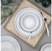 Jedálenská sada 18 ks biela/porcelán