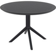 SKY Ø105 záhradný stôl black