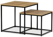 Odkladací stolík Autronic 50x52 cm prírodná MDF AF-076 OAK