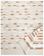 Vlnená deka Yllätys 130x180, béžovo-ružovo-škoricová