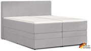 Kontinentálna posteľ Emma Premium boxspring 200x180 (typ II), sv. sivá (sawana 84)