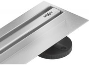 Mexen Flat nerezový sprchový žľab s rotačným 360° sifónom 60 cm, vzor SLIM, 1041060