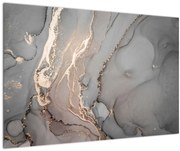 Obrázok - Šedo-zlatý mramor (90x60 cm)