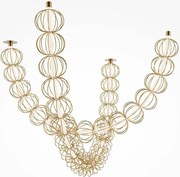 Maytoni Závesné svietidlo Golden Cage 3000K 117W MOD216PL-L42G3K