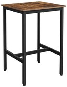 Barový stolík BARTIS hnedá/čierna