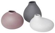Porcelánové vázy v súprave 3 ks (výška 9 cm) Nona – Blomus