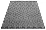 Šnúrkový koberec Patara kocka sivý