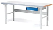 Dielenský stôl SOLID so zásuvkou, nosnosť 750 kg, 1500x800 mm, oceľ