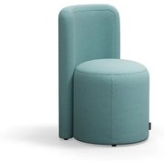 Taburet VARIETY, s operadlom, látka Pod CS, tyrkysová