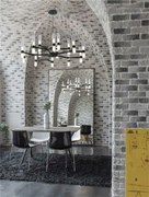 Nova Luce závesné svítidlo Century matná čierna a čiré a matné sklo (2m ocel