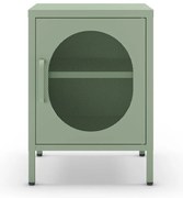 Kovový nočný stolík v mentolovej farbe Diora – Marckeric