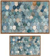 Modré kúpeľňové predložky v súprave 2 ks 60x100 cm – Foutastic