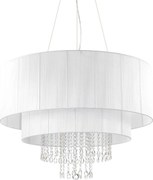 Závesné svietidlo Ideal Lux Opera SP10 biele 90cm E27 10x60W