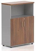 Stredná skriňa Visio LUX 80 x 38,5 x 113 cm, orech